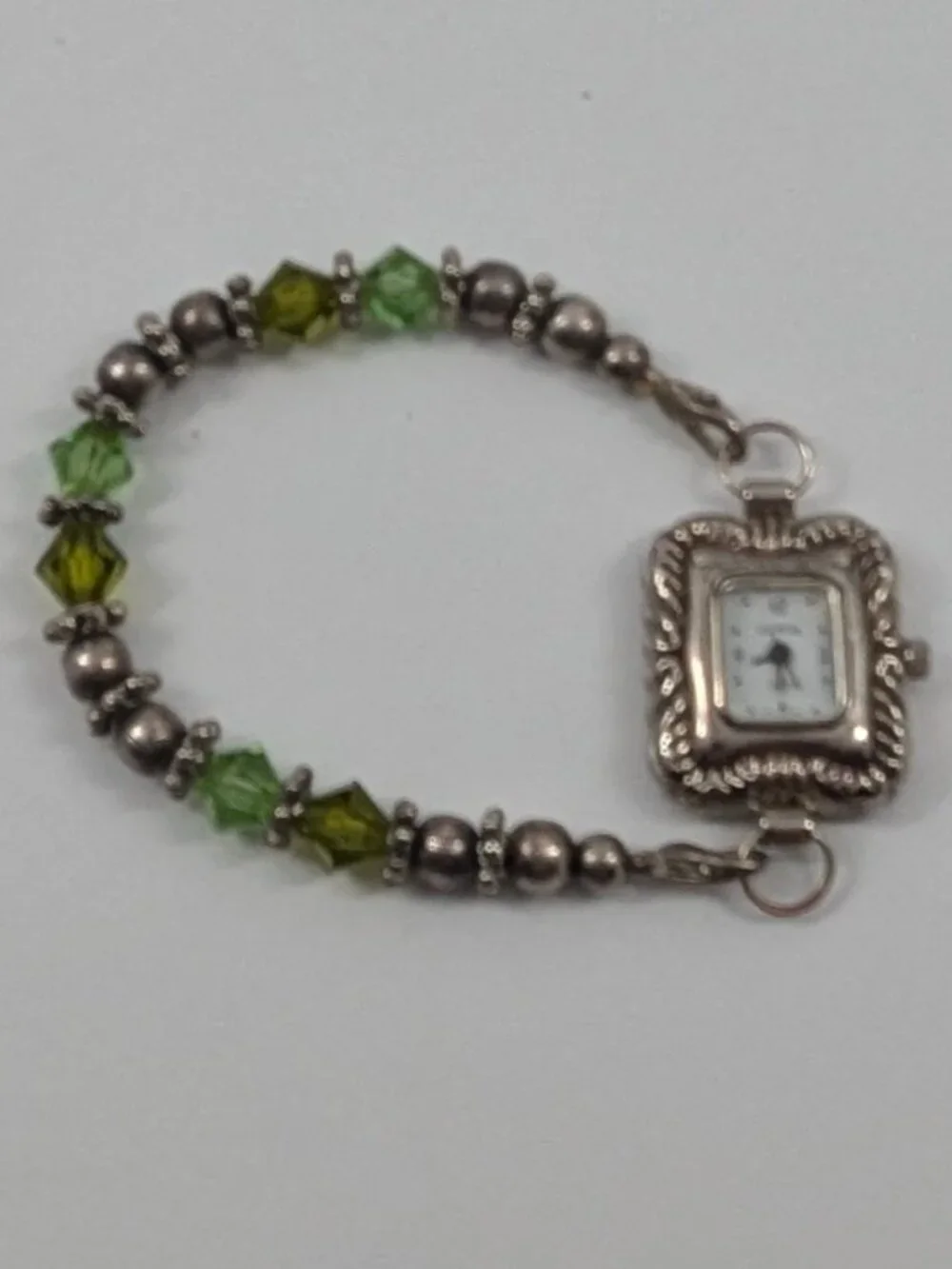 Classic Geneva Elite Bracelet Watch, Glass & Metal Bead Band